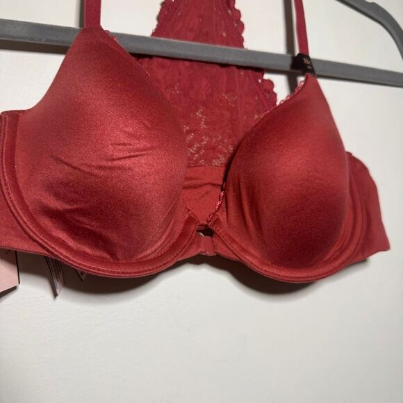 NWT Victorias Secret Red Body By Victoria Racerback Demi Bra Size 32C - Picture 2 of 6